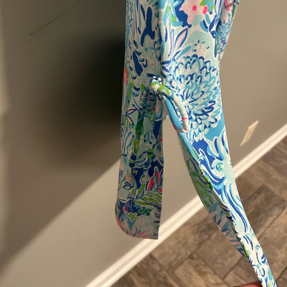 Lilly Pulitzer Donna Top Coastal Blue just lion around - Picture 2 of 5